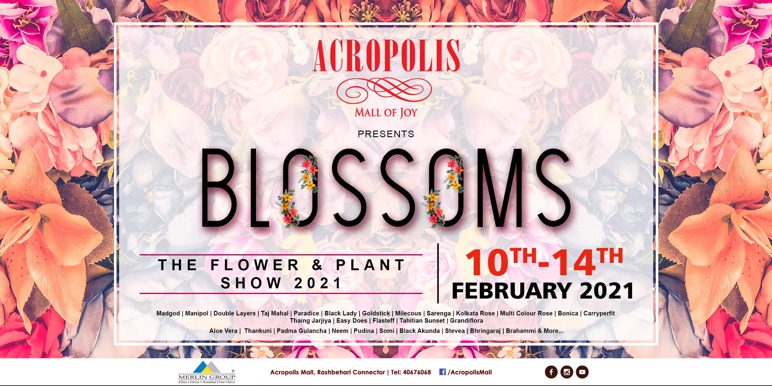 Acropolis Mall Presents “BLOSSOMS” – a treasure trove of flowering & Medicinal Plant