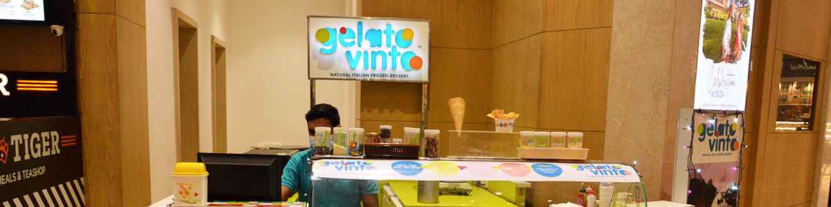 Gelato Vinto store in Shopping Mall - Acropolis Mall Kolkata