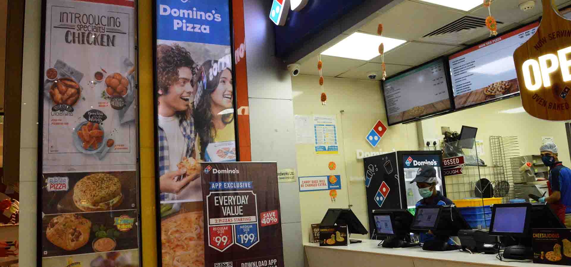 Dominos store photos in mall