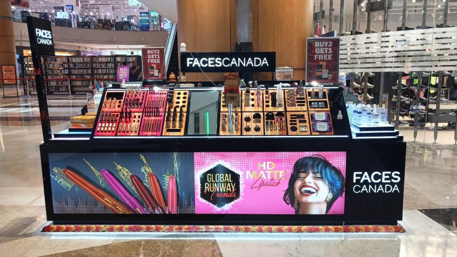Faces Canada store photos in mall